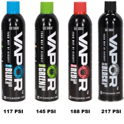 SA VAPOR™ Blue Airsoft Green Gas 117 PSI (600 ml) - Blue