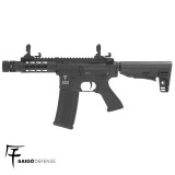 Réplique airsoft AEG Kenji Court noire vue de profil Saigo Defense