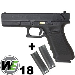 G18C Gen4, metal slide, GBB, black WE - Promotions