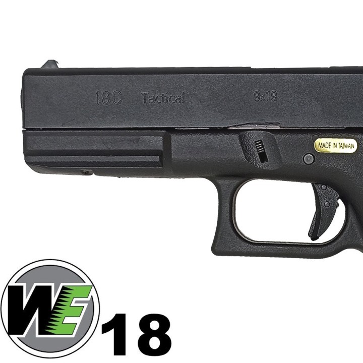 G18C Gen4, metal slide, GBB, black WE - Promotions