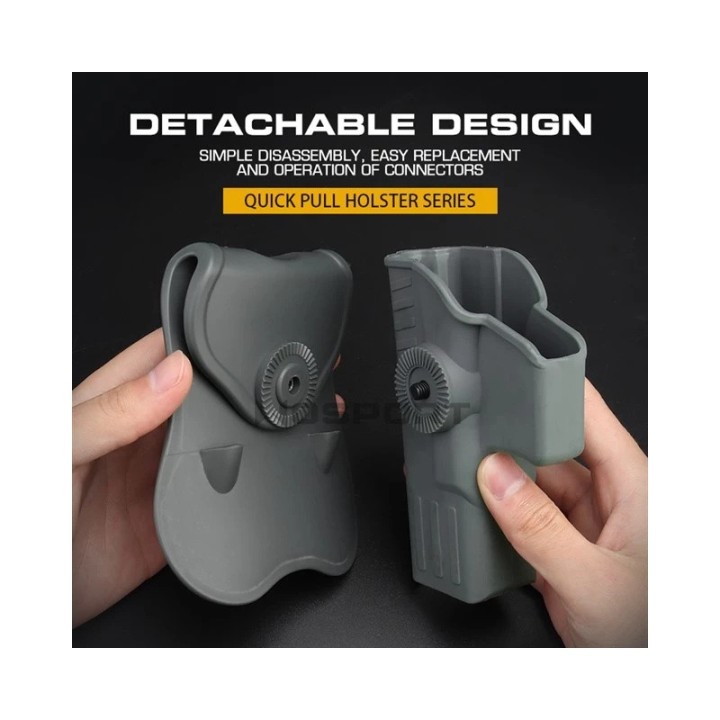 WST Belt Holster for G-Series, Right Hand - Black