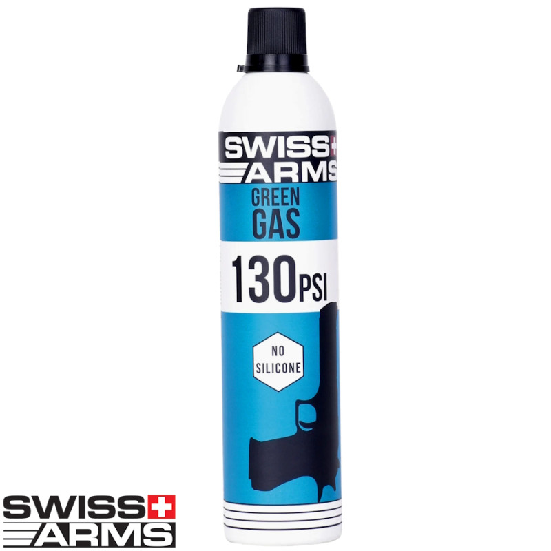 Bouteille de gaz Swiss arms DE Green (130 PSI) Sec 760ml