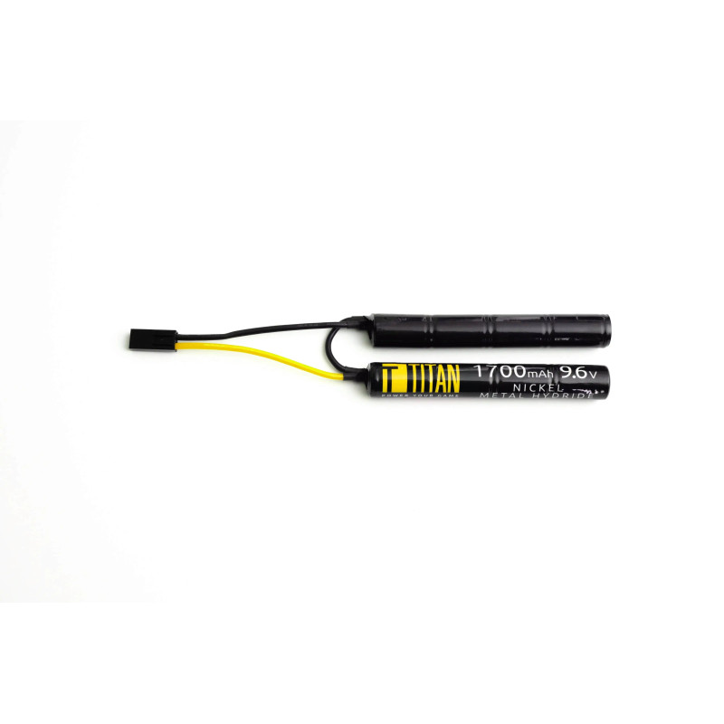 Batterie NiMH Titan Power 9.6v Nunchuck Type ( Connecteur : Mini-Tamiya / 1700mAh )