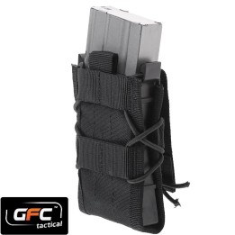 Poche porte chargeur MOLLE en nylon noir GFC Tactical Modular Pouch