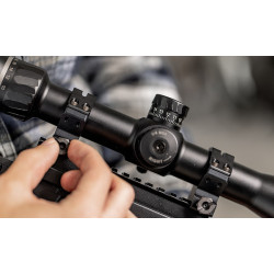 Colliers de montage optique 25mm alliage aluminium haut profil 55mm