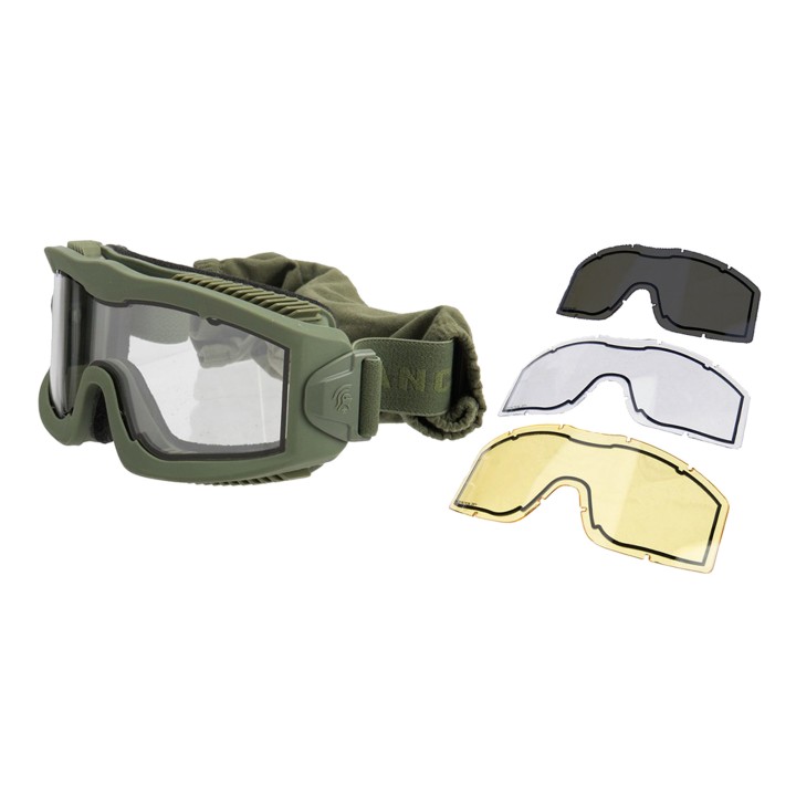 Masque série AERO Thermal avec 3 écrans (Noir)