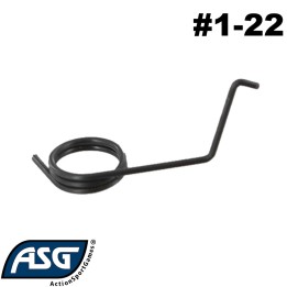 Ressort de rappel de queue de détente origine ASG référence technique 1-22