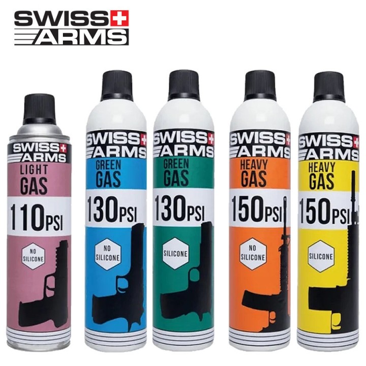 Gaz airsoft Green Gas alternative Swiss Arms 110 PSI