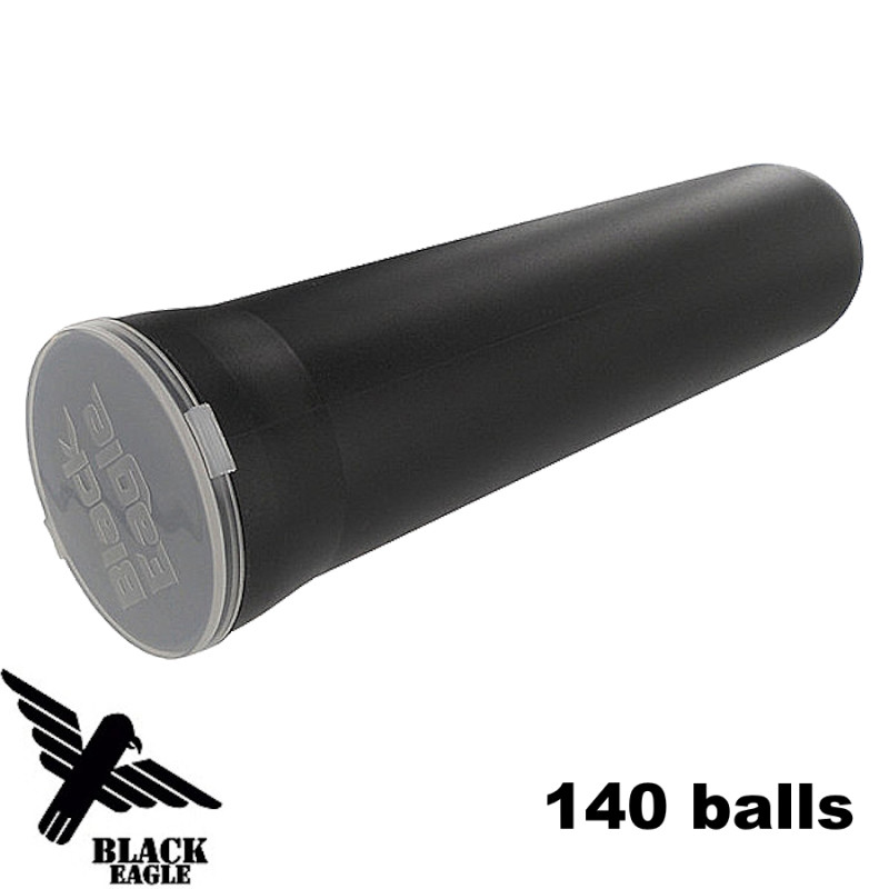 Paintball tube Noir 140 billes - Black-Eagle
