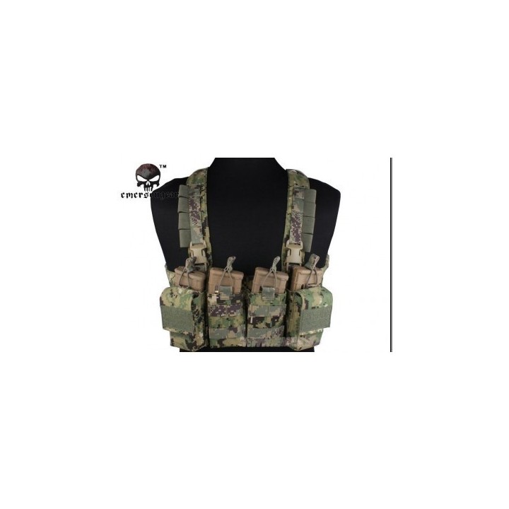 Airsoft Veste Porte chargeurs Easy Chest Rig - AOR2 500D - Emerson