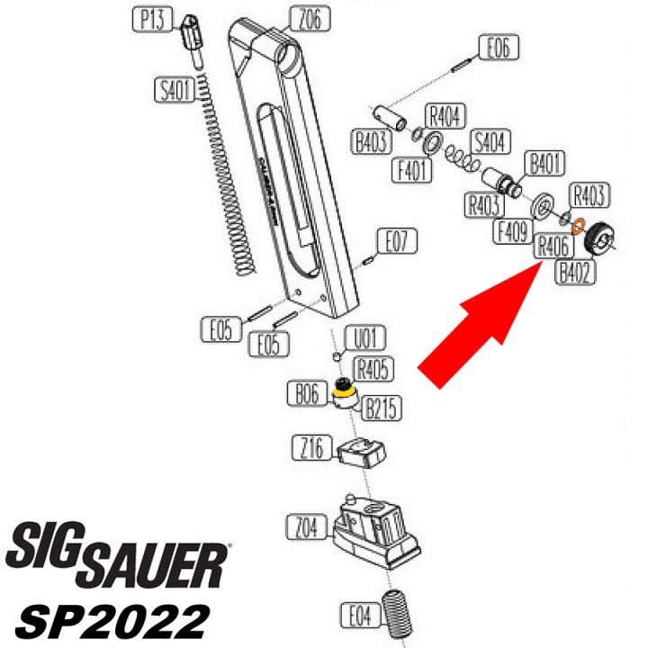 Joint torique etancheite de valve sp2022 pour maintenance chargeur airsoft