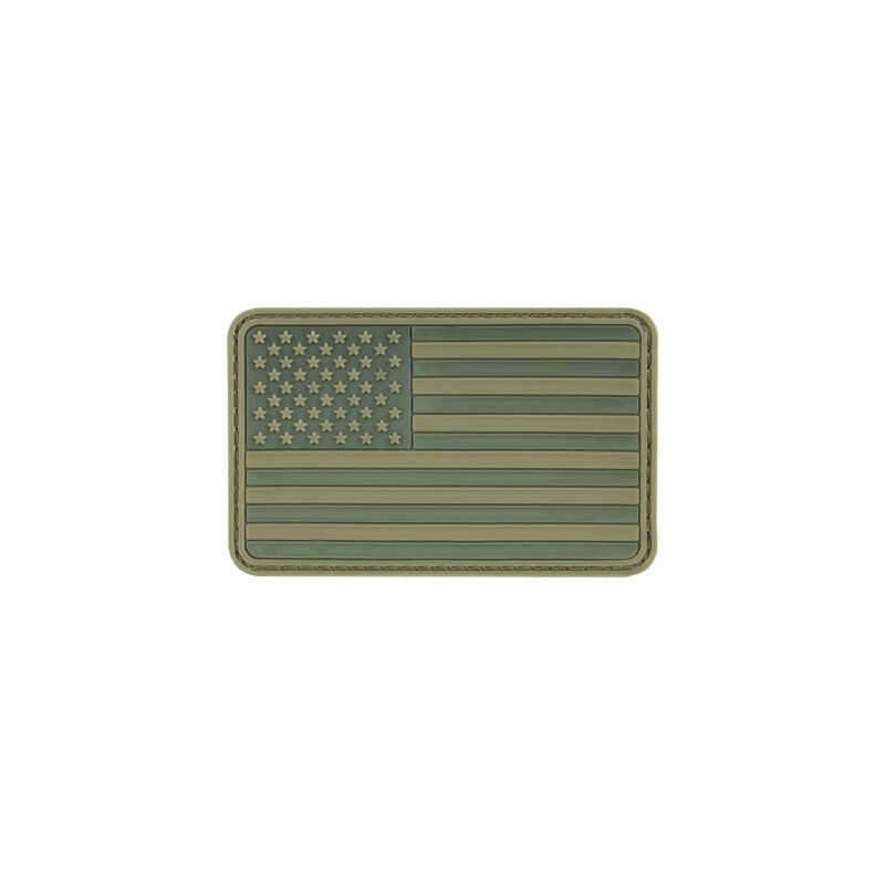 Patch USA fond noir/olive