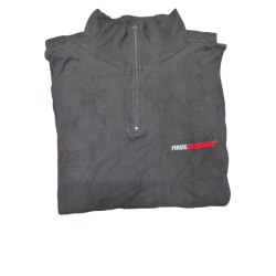 Polo Noir PIRATE - Taille XL (Manche Longue)