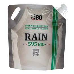 Billes Airsoft 6mm Rain BIO en sachet de 3500bbs