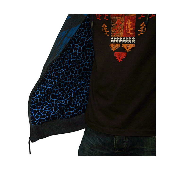 Veste a capuche Empire ZE Splash Blue XXL