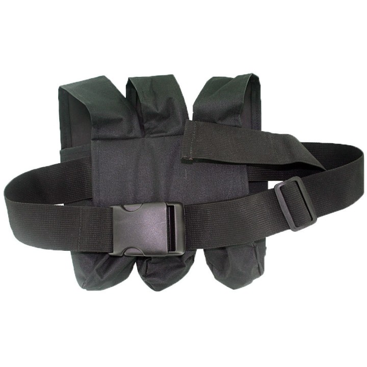 Porte pot paintball Vertical Black Eagle - Harnais