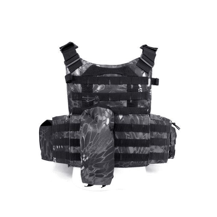 Kryptek Camo Color Molle Combat Strike Plate Carrier Airsoft Tactical V Black Eagle Corporation