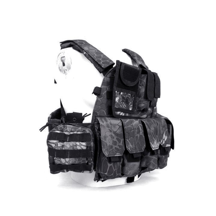 Kryptek Camo Color Molle Combat Strike Plate Carrier Airsoft Tactical V Black Eagle Corporation