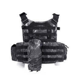 Kryptek Camo Color Molle Combat Strike Plate Carrier Airsoft Tactical V Black Eagle Corporation
