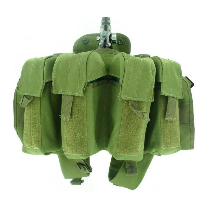 Gilet tactique GI OD + 4 pots