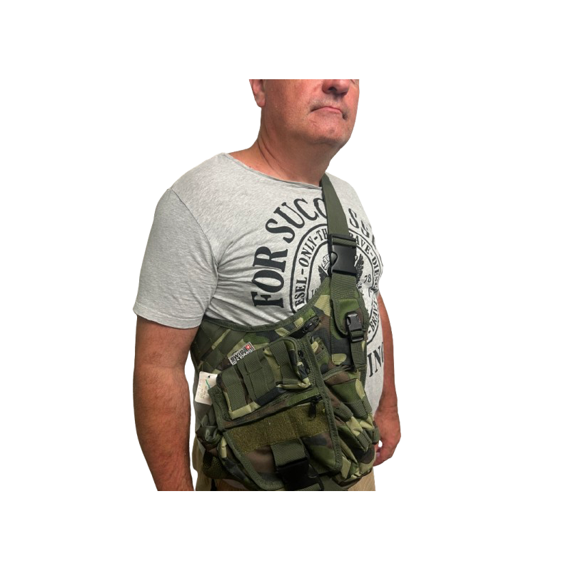 Sac Band. Camo Swiss arms