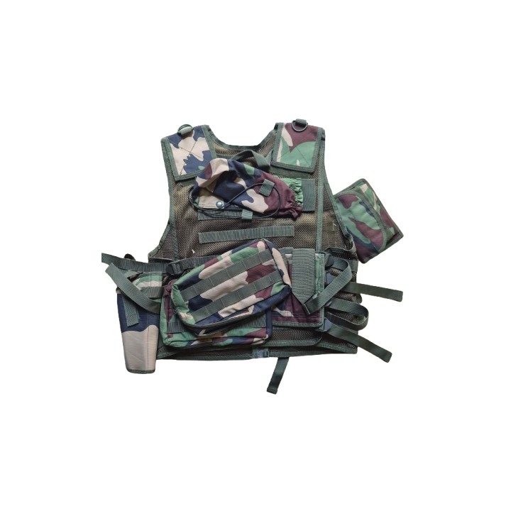 Tactical Vest Black Eagle - Version Camo L-Pouch (Mid Cap)