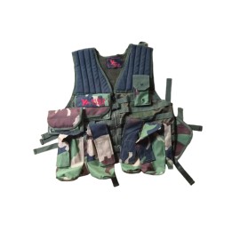 Tactical Vest Black Eagle - Version Camo L-Pouch (High Cap)