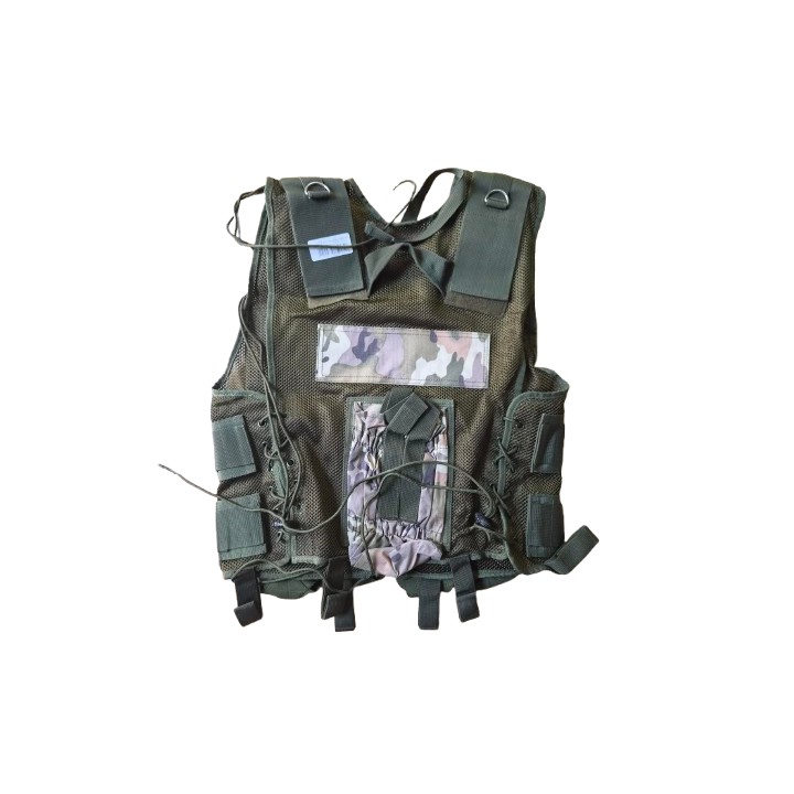 Tactical Vest Black Eagle - Version Forest Camo L-Pouch (High Cap)