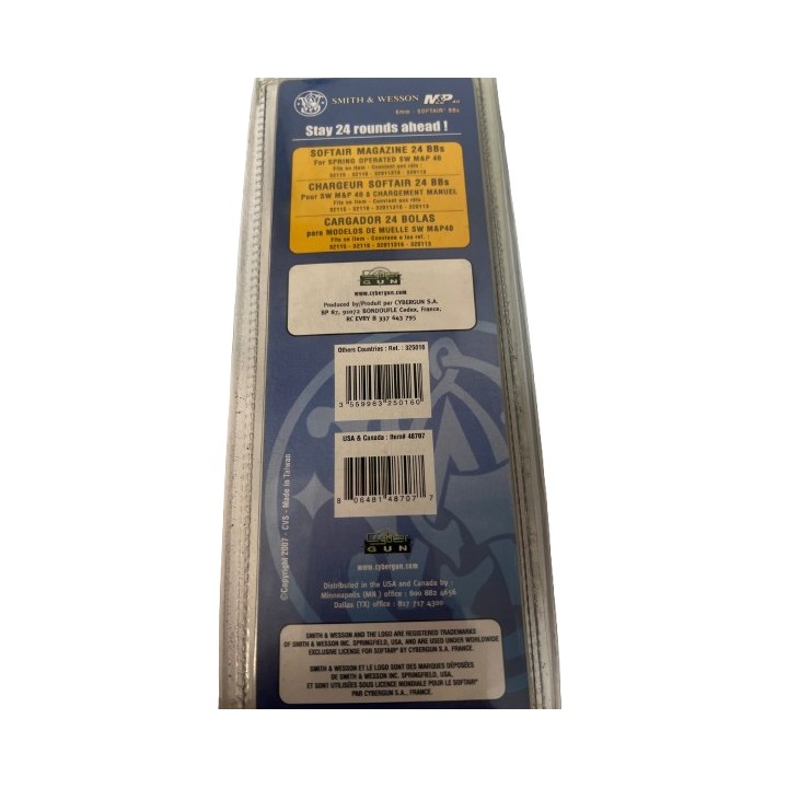 Chargeur Swith wesson 24 billes Ressort Cybergun