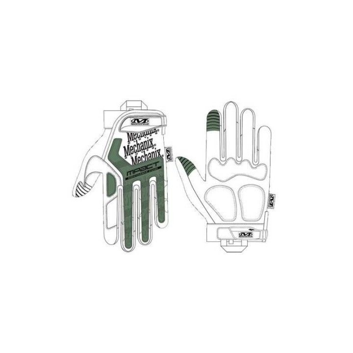 Gants Mechanix M-Pact Noir tactiques airsoft taille S
