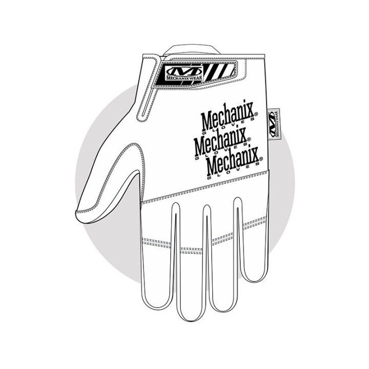 Gants de palpation en cuir Recon - Noir  Mechanix XL