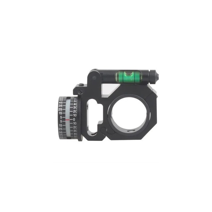 Anneau Vector Optics 30 mm avec niveau à bulle aluminium noir