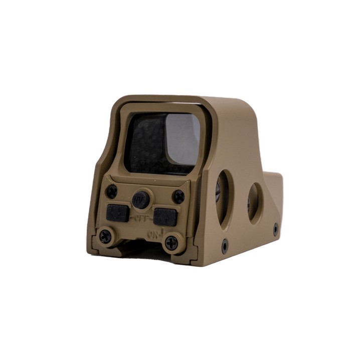 Lunette Visée Compacte CQB Tan Réticule Rouge/Vert | Optique Airsoft