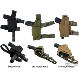 Holster de cuisse universel tactique Tornado pour gaucher - Digital Desert - Matrix