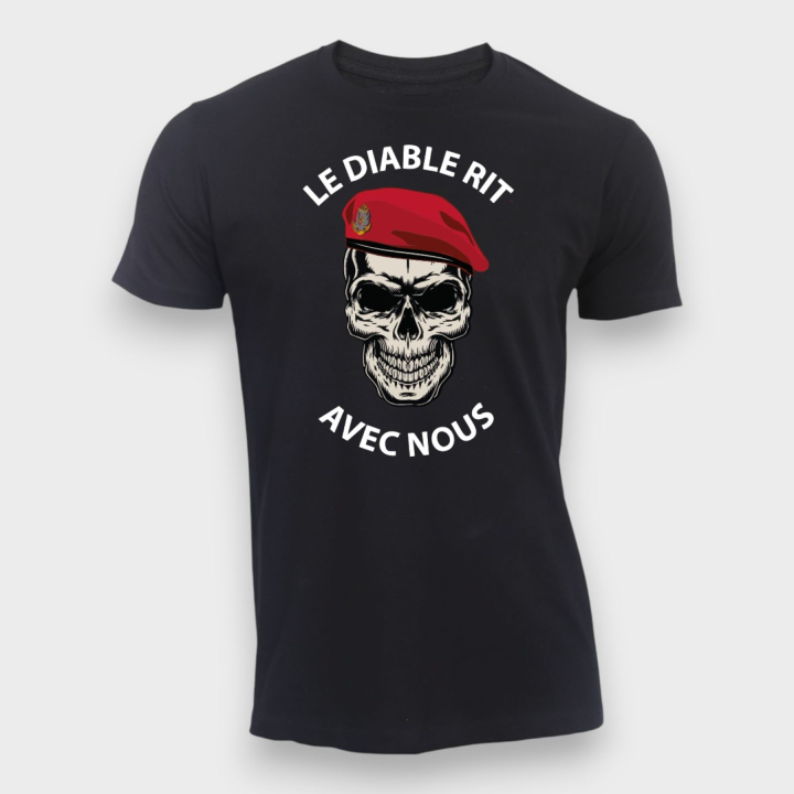 T-shirt 190g Le diable rit avec nous Colo - Noir - Summit Outdoor Lifestyle