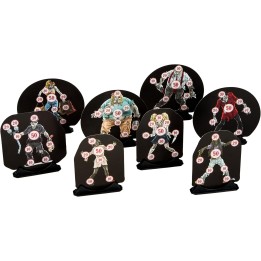 Lot de 50 cibles Airsoft en plastique Design Zombie DG012