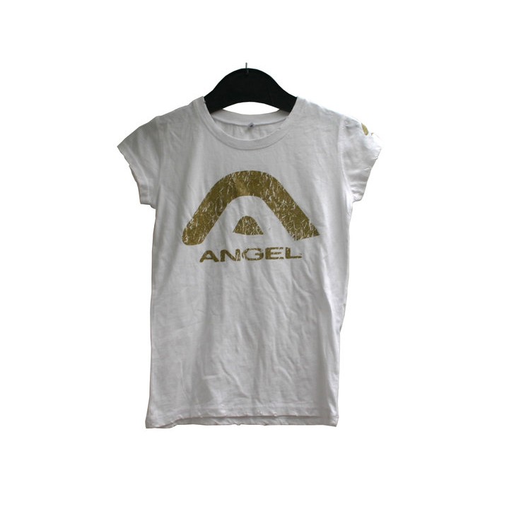 Tee-shirt Angel Adentity A distress blanc femme XS